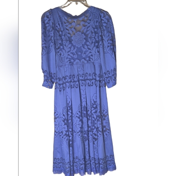 Free People Shadow Dance Midi Dress Persian Jewel Nwt Size XS (0-2) - Picture 9 of 9